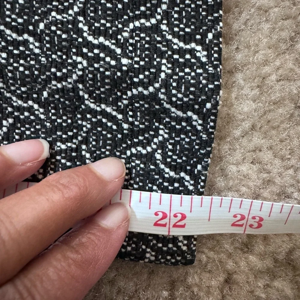 Eileen Fisher Rosette Jacquard Jacket Women's Black and White Patterned Jacket M - Picture 16 of 16